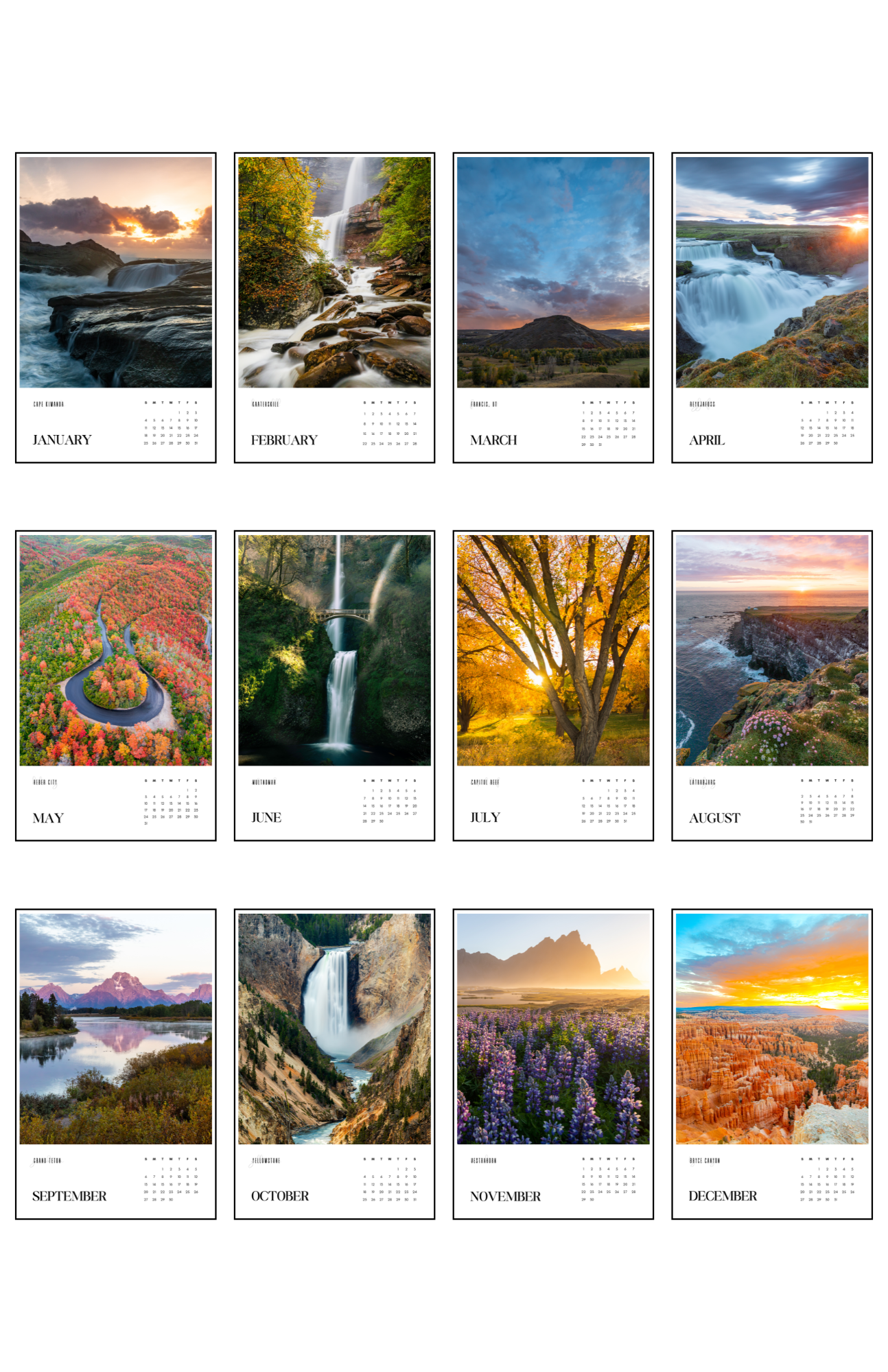 This Year in View: A 2024 Photographic Journey Calendar - 11x17 - Image 3